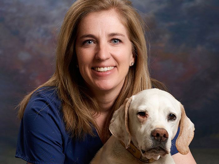 Carrie Adrian PT with her dog