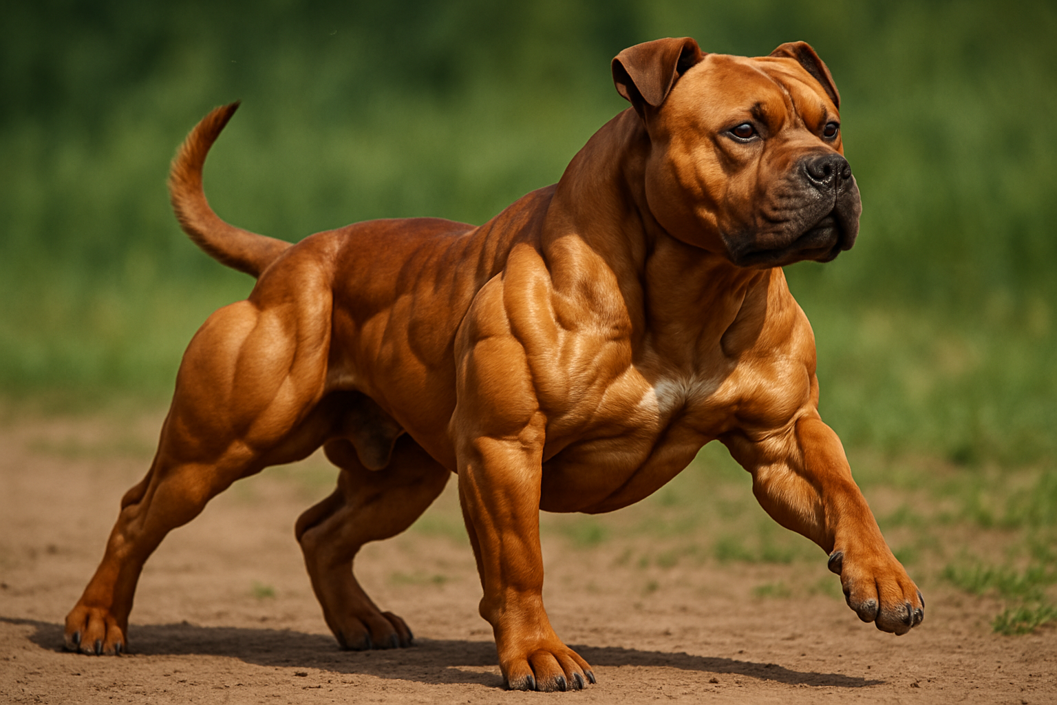 Strong beefy dog