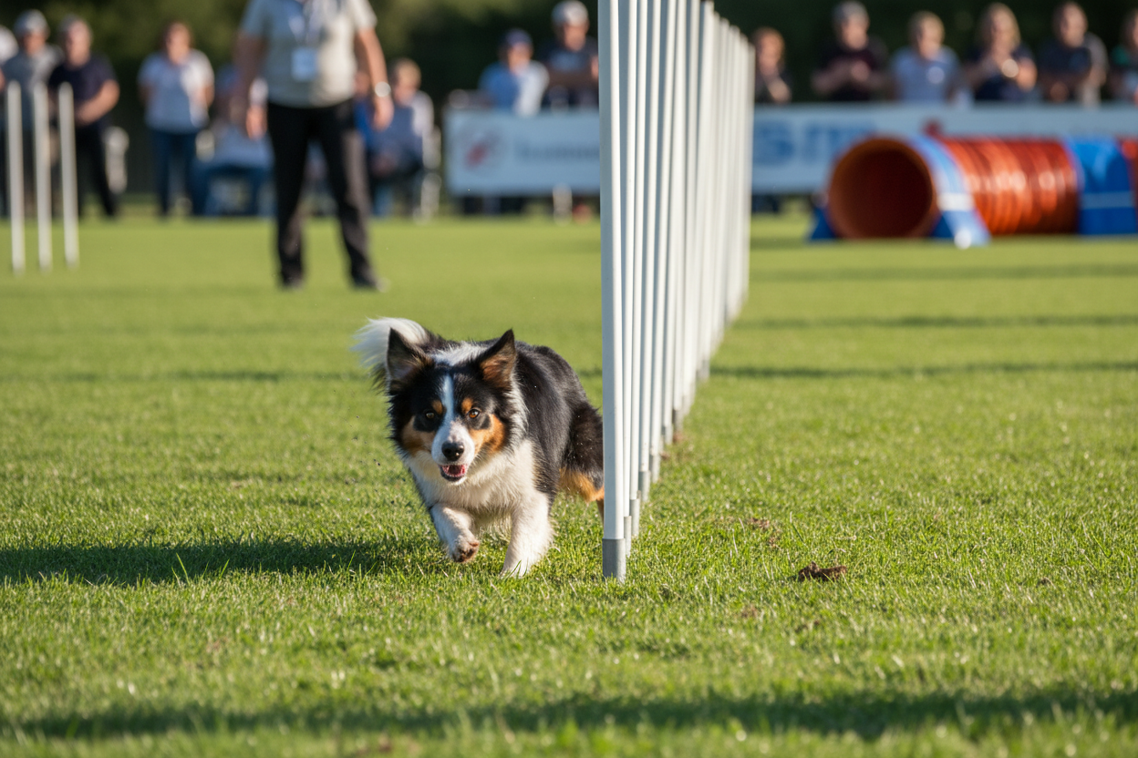Agility Dog Making a turn