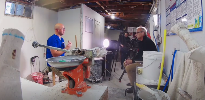 Ben Blecha getting interviewed for the NET show What If